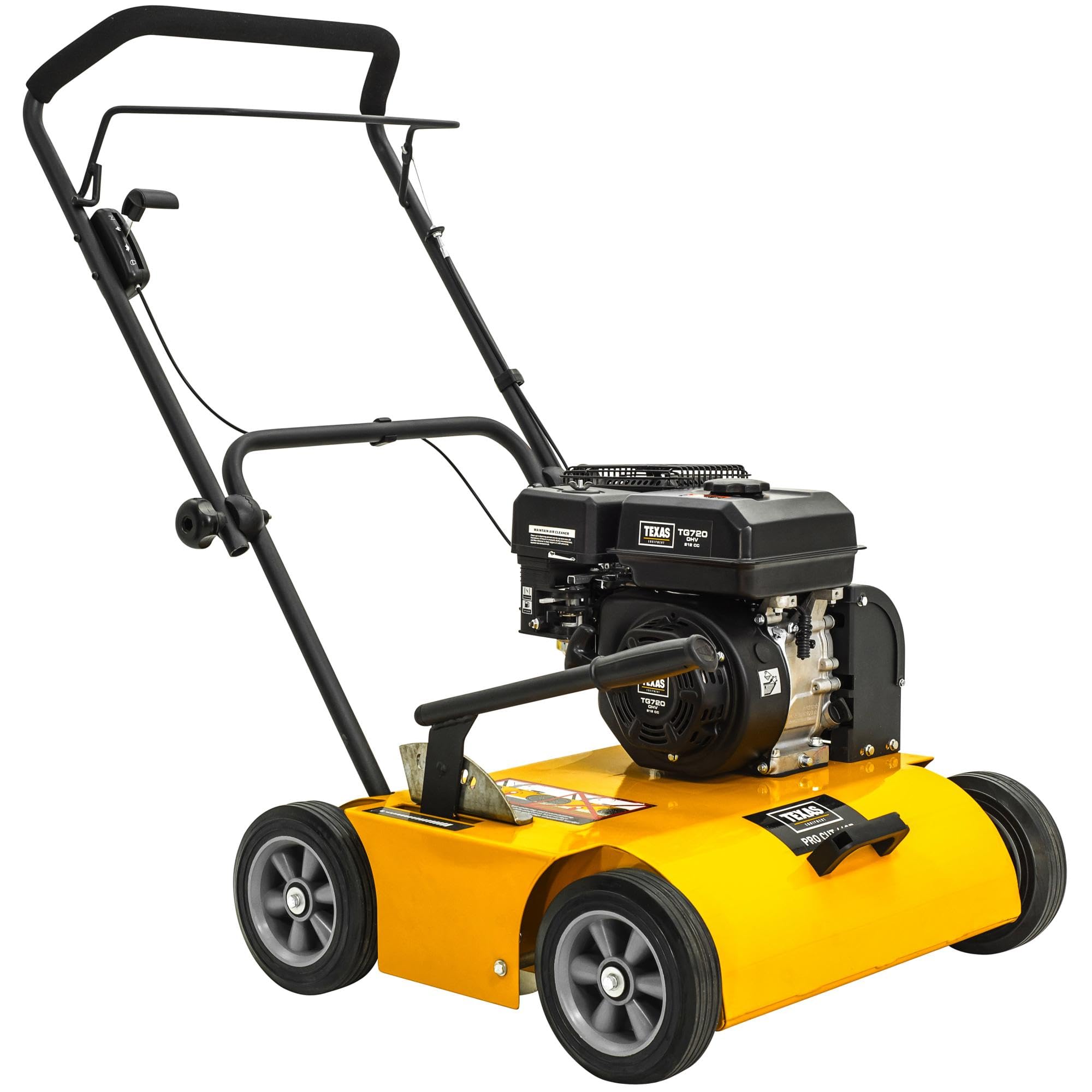 TEXAS Profi Rasen Vertikutierer Rasenlüfter Garten Benzin Pro Cut 461TG | 212ccm | 5,4PS | 4-Takt | 46 cm Arbeitsbreite | 4000 Watt | 48 Messer | Profigerät; für eine gewerbliche Nutzung geeignet