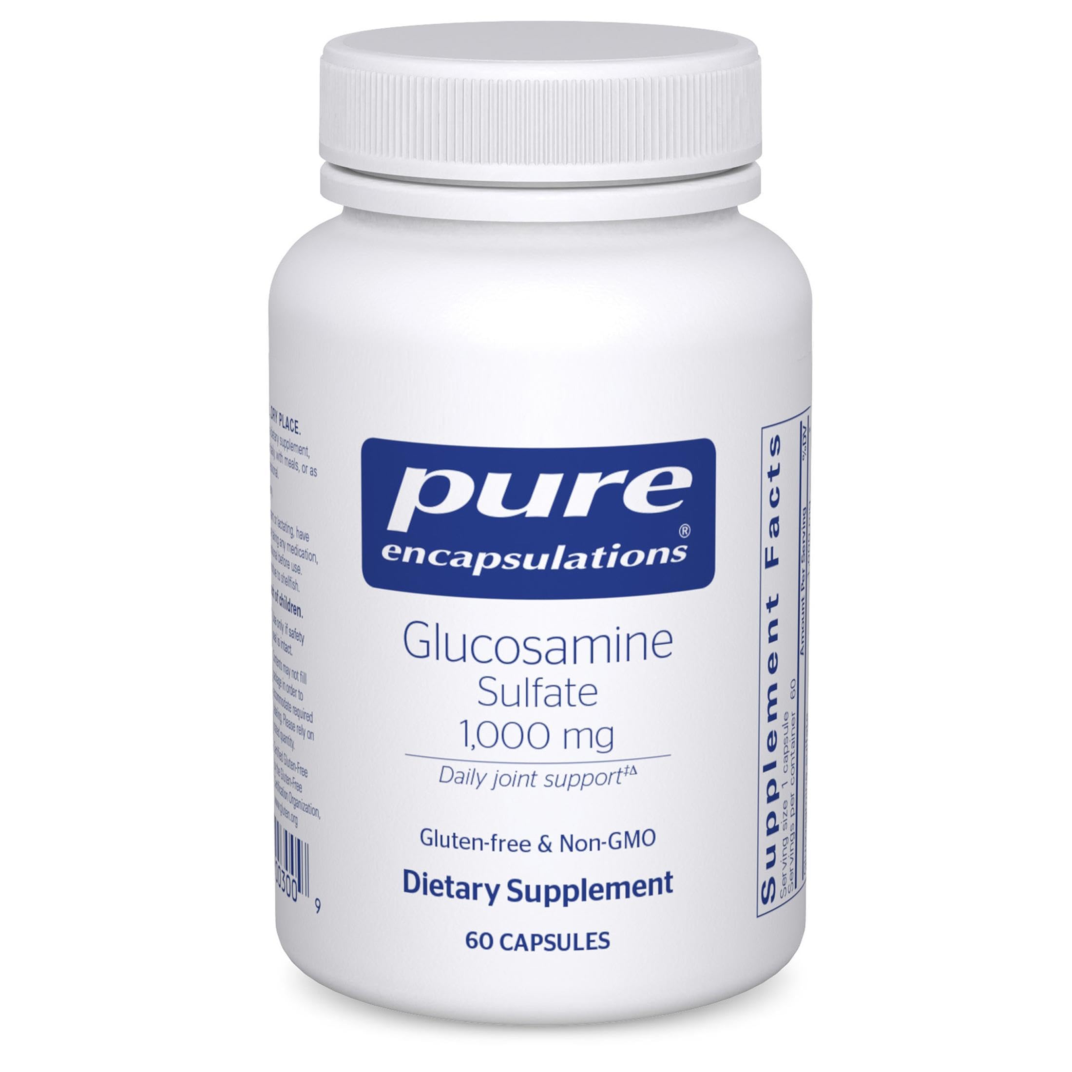 Pure Encapsulations Glucosamine Sulfate 1,000 mg, 60 Capsules 60 Count (Pack of 1)