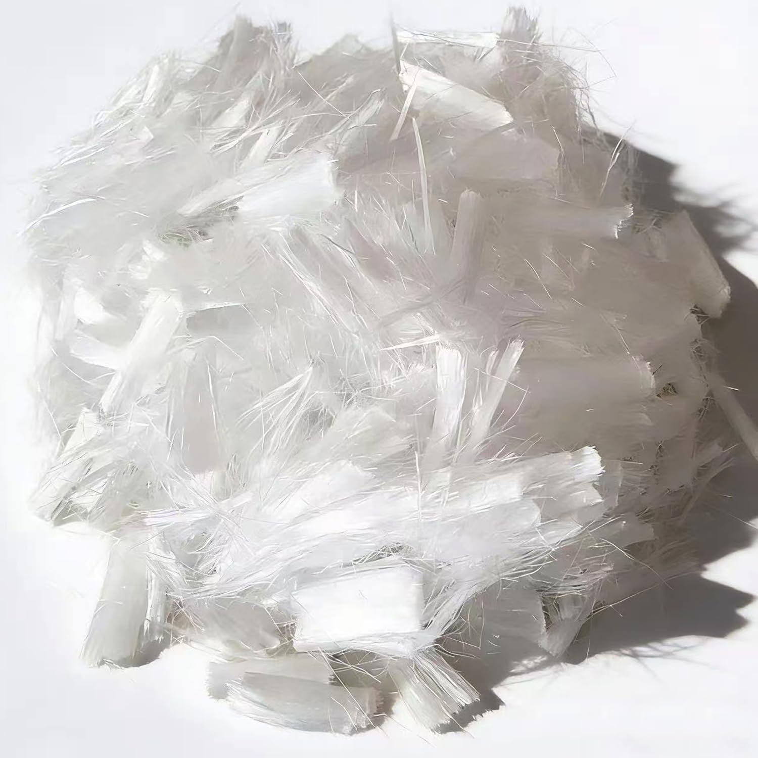 Fibra di polipropilene per cemento e calcestruzzo, additivo in fibra di cemento, resistente agli urti, anti-infiltrazione, miscela di calcestruzzo per edilizia, parete, giardino, anti-cracking, bianco