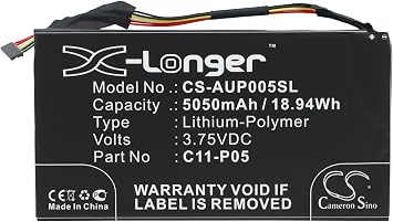 C11-P05 Battery Replacement for PadFone Infinity A80 10.1 PadFone Infinity A80 Tablet 3.75V