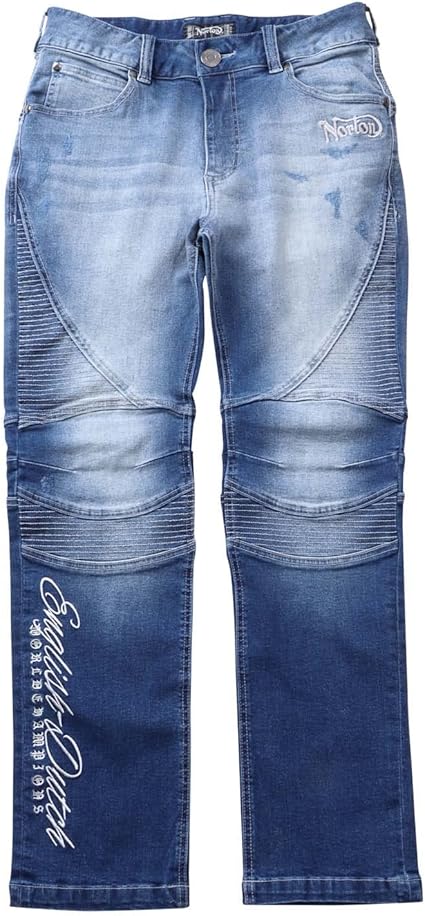 Amazon ノートン Norton ジーンズ ストレッチ リメイク ポケット ライダース デニム パンツ 222n1801 ジーンズ 通販
