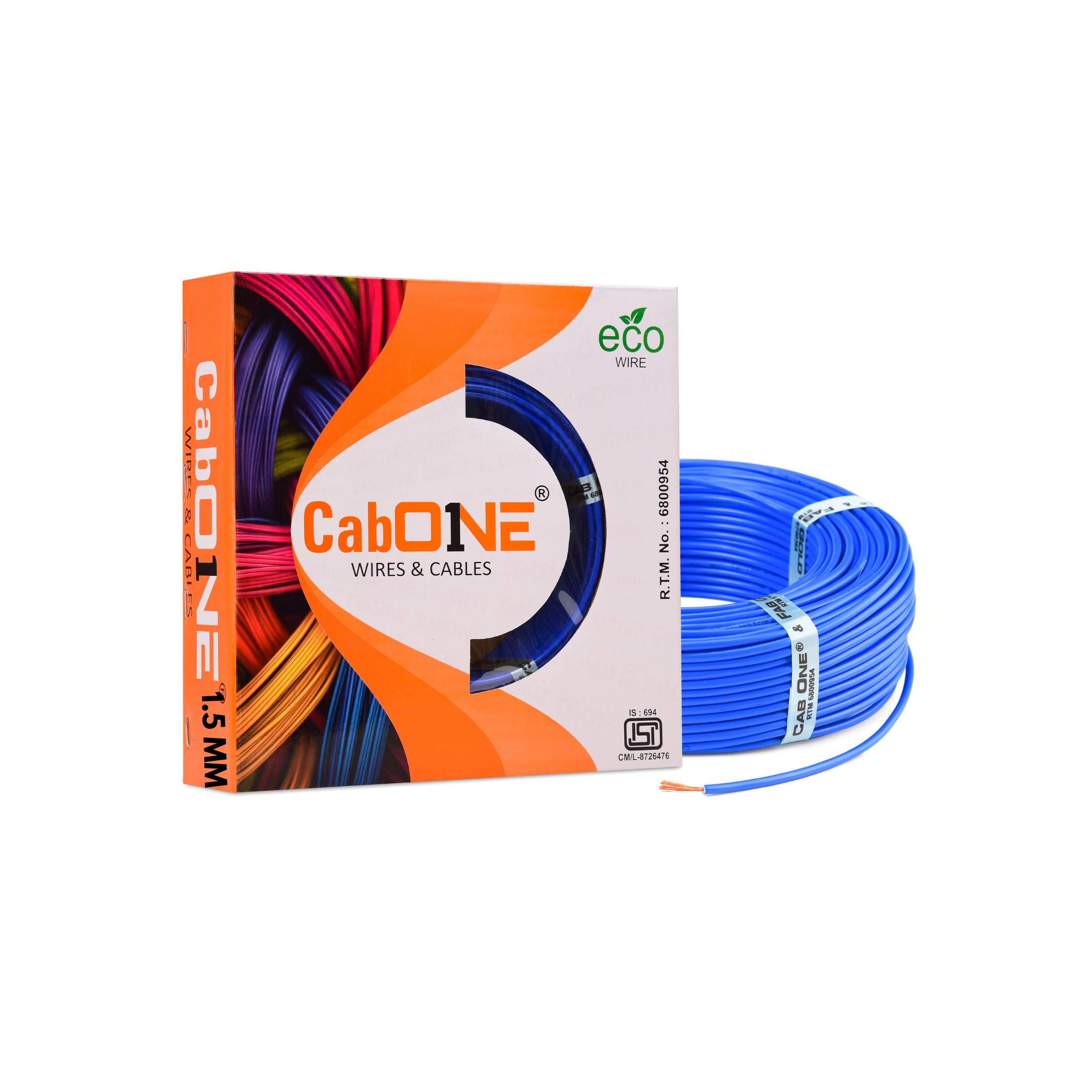CabONE Lite 1.0 Sq mm Electrical Wire - 90m Blue Single Core CCA Copper Wire | Fire Retardant PVC Insulation for Domestic Wiring Red — Amazon image 13