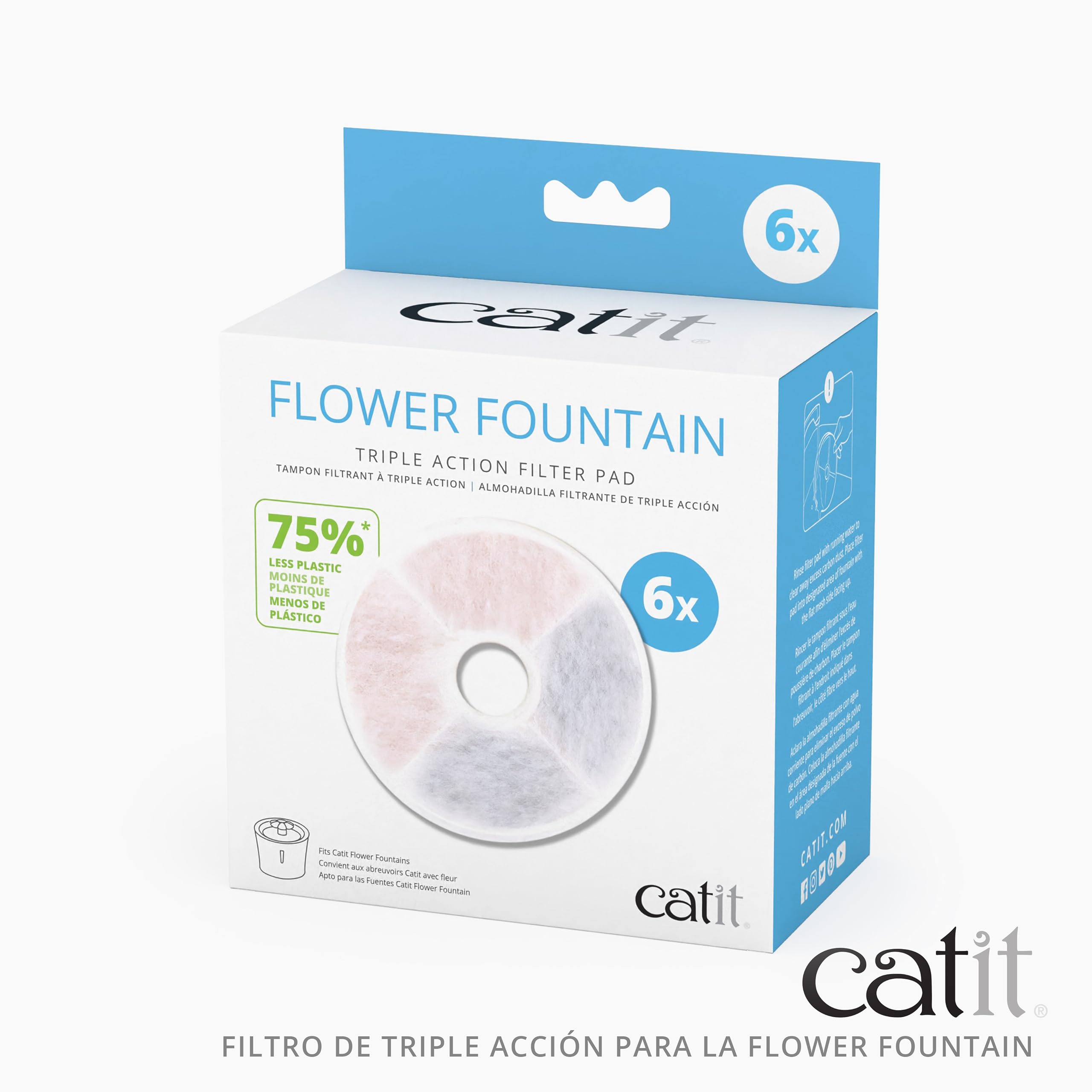 Catit Triple Action filtre çerçevesiz, Catit çiçek çeşmesi…