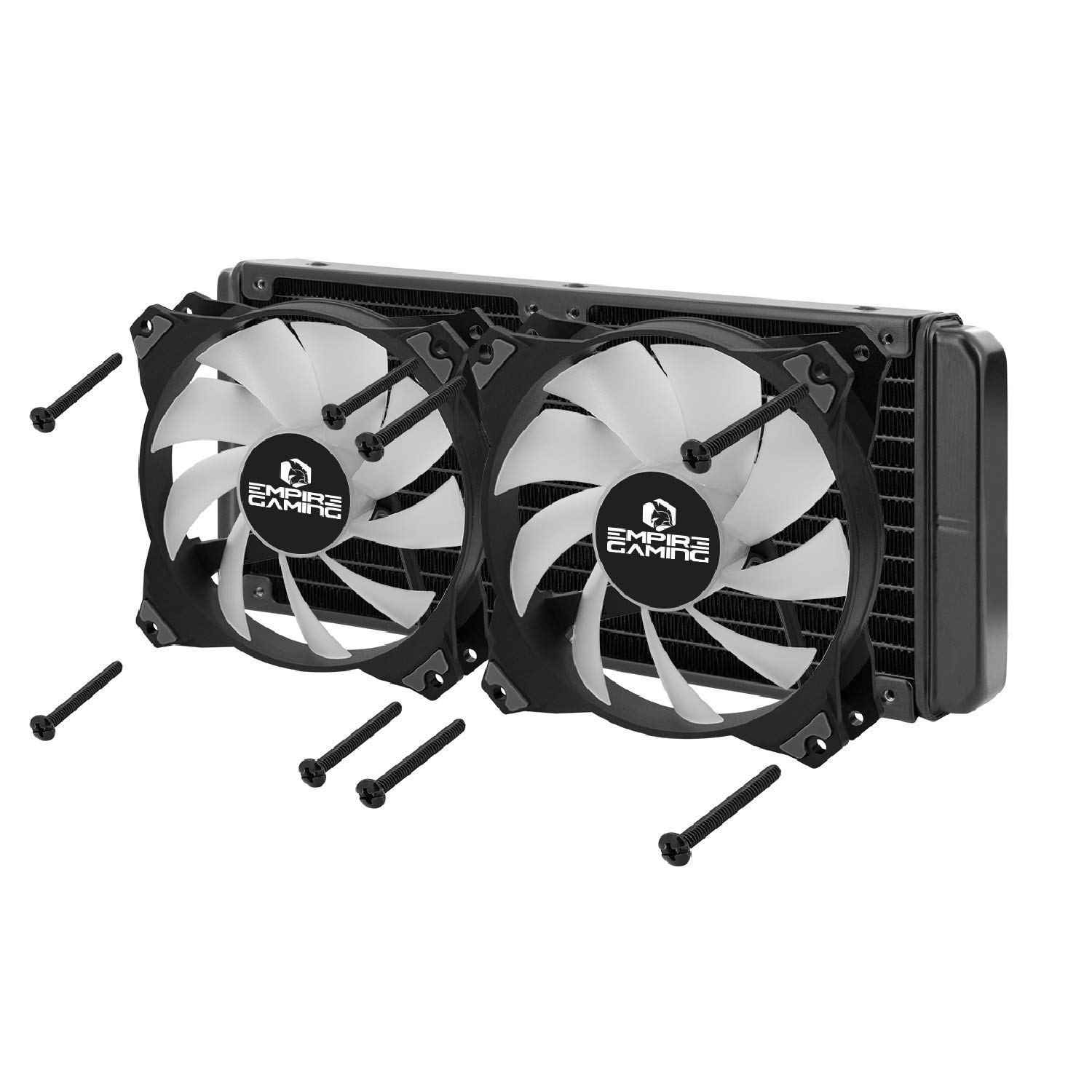 Empire GAMING – Guardian G-V20 Raffreddamento ad Acqua per PC Gamer AIO – Watercooling ARGB 3 Pin 5V – Radiatore 240mm – Ventola 2x120mm PWM silenziosa – Intel e AMD