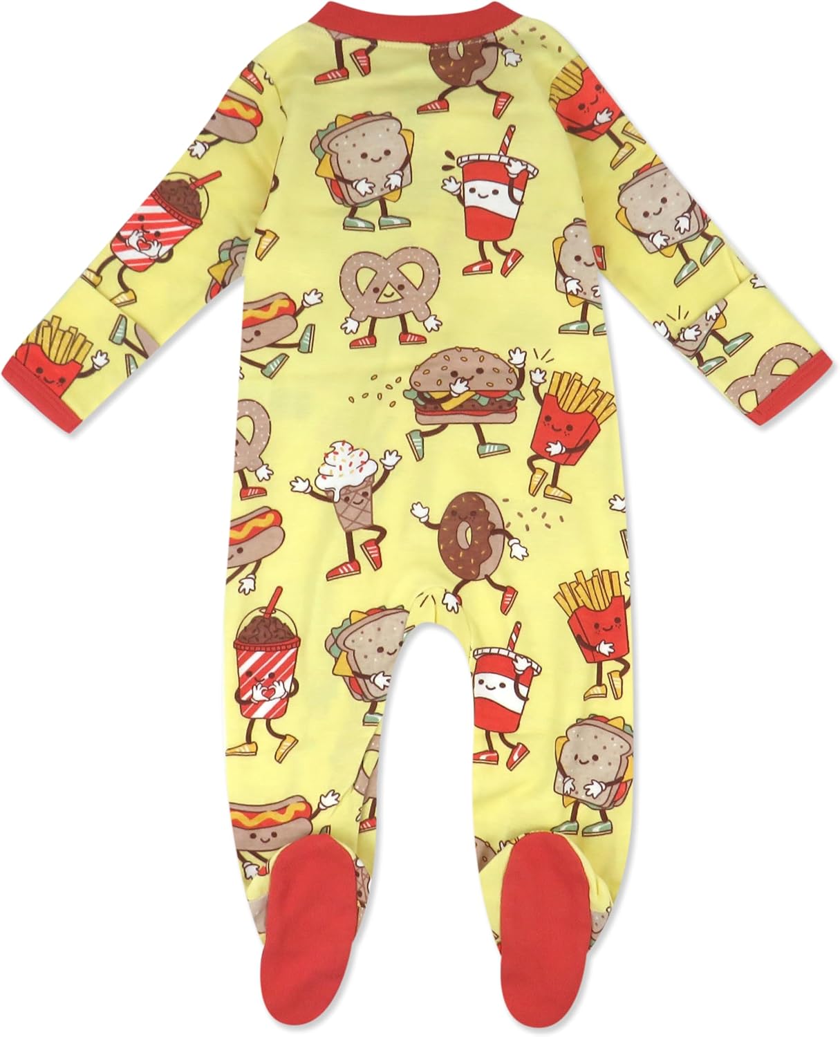 HonestBaby Baby Sleep and Play Footed Pajamas One-piece Sleeper Jumpsuit Zip-front Pjs Organic Cotton for Baby Girls, Unisex image 2
