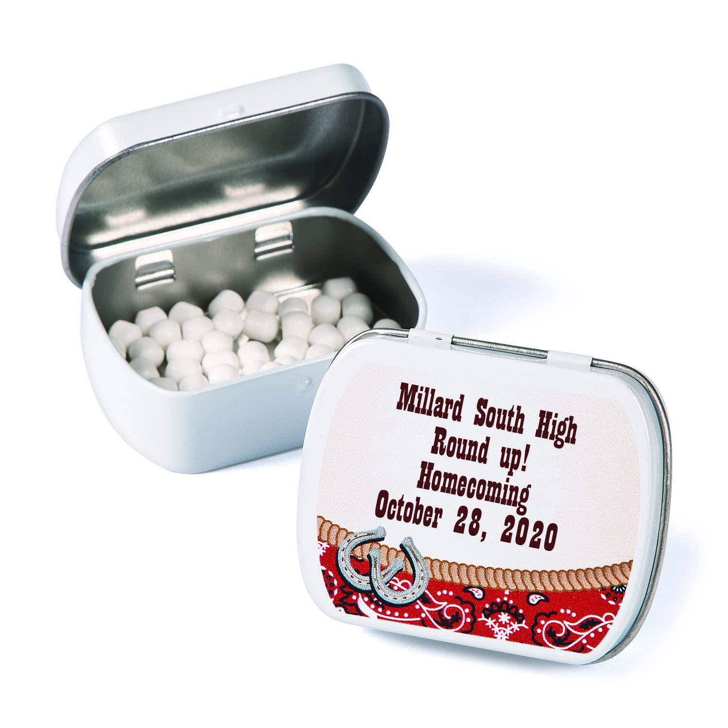 Personalized Western Mint Tins Edibles 24 Pieces