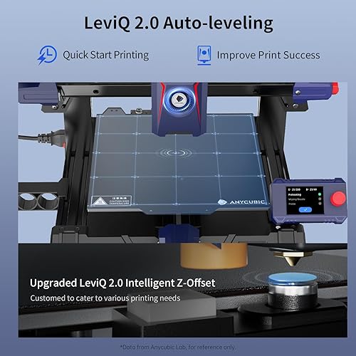 Miniatura 5 de ANYCUBIC Impresora 3D Kobra 2 Neo, 9.843 ins Velocidad máxima de impresión FDM, impresora 3D de nivelación automática inteligente Z-Offset mejorada