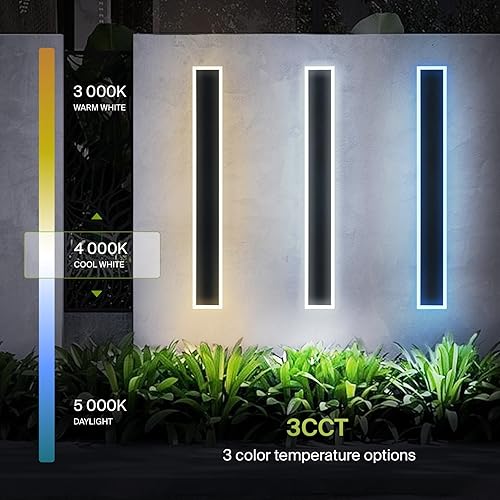 Miniatura 4 de ASD Lámpara de pared LED de 36 pulgadas de largo, interruptor de 30 W, 100-277 V, 2500 lúmenes, 3000 K4000 K5000 K, regulable, impermeable, base de