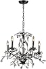 Elk Home Circeo 5-Light Chandelier - in Deep Rust Finish, 21-Inch Wide, Traditional Style