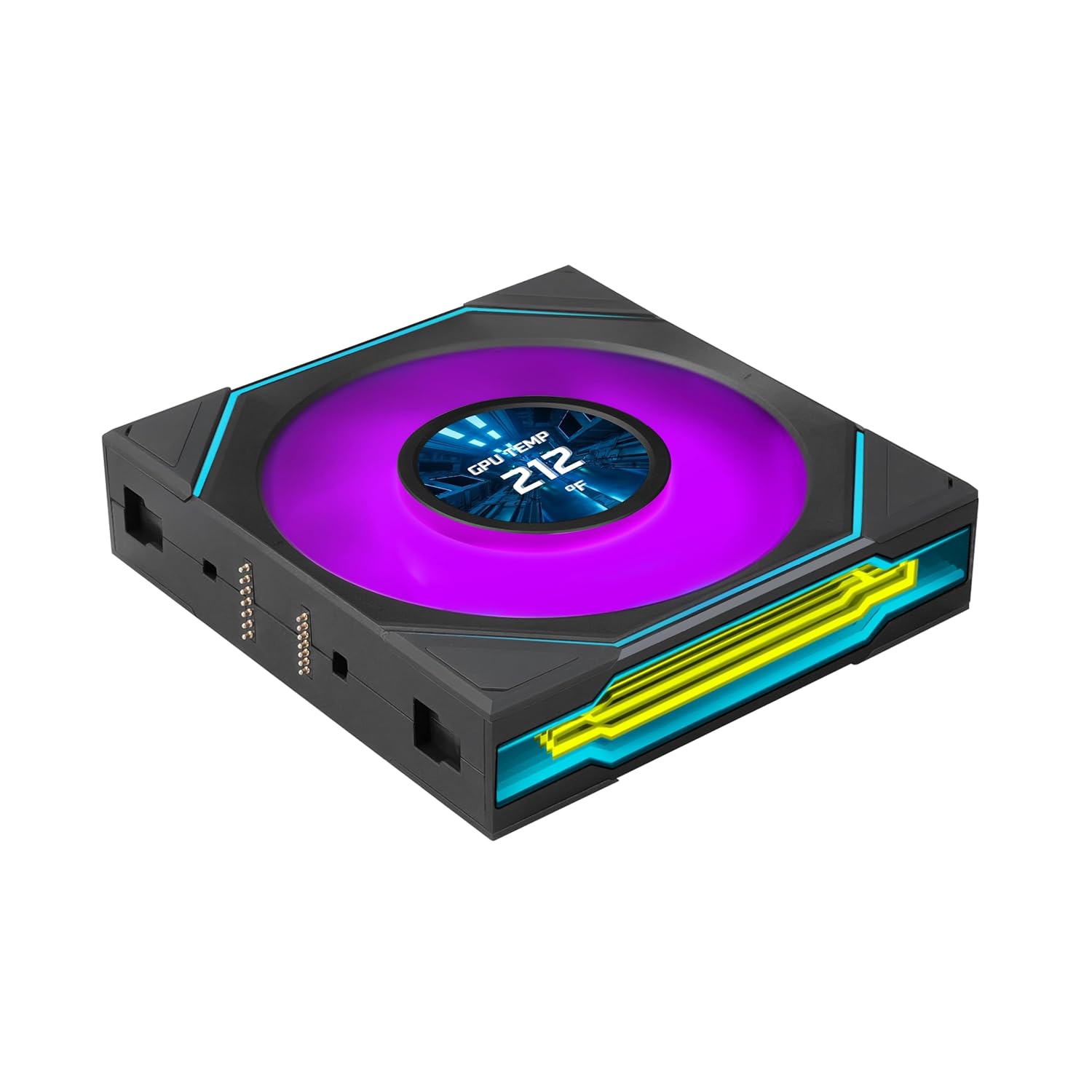 Lian Li UNI Fan SL-INF LCD Flex 120mm Normal Blade (NOT Reverse) ARGB Fan, Single Pack, Infinity Mirror, Controller Not Included, Black (12SLIND1F1B)