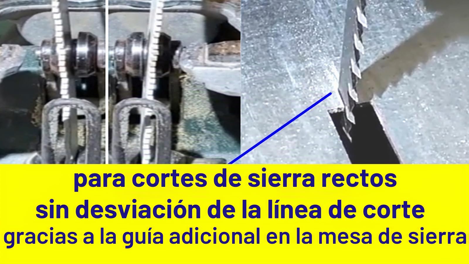 Mesa de sierra de calar con guía para rectas y curvas, cortes de sierra