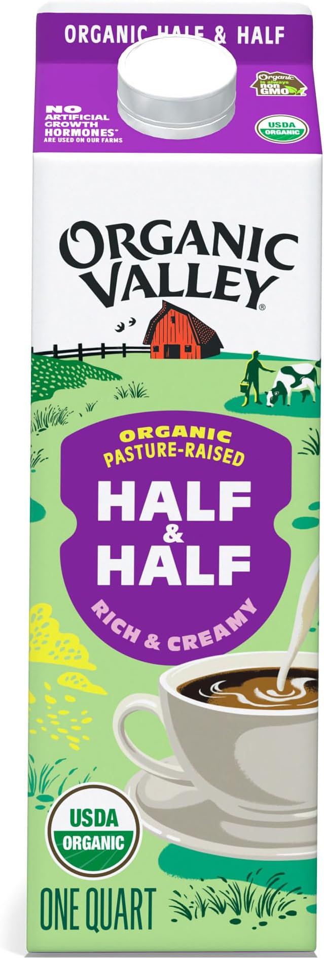 ORGANIC VALLEY Organic Half & Half, 32oz