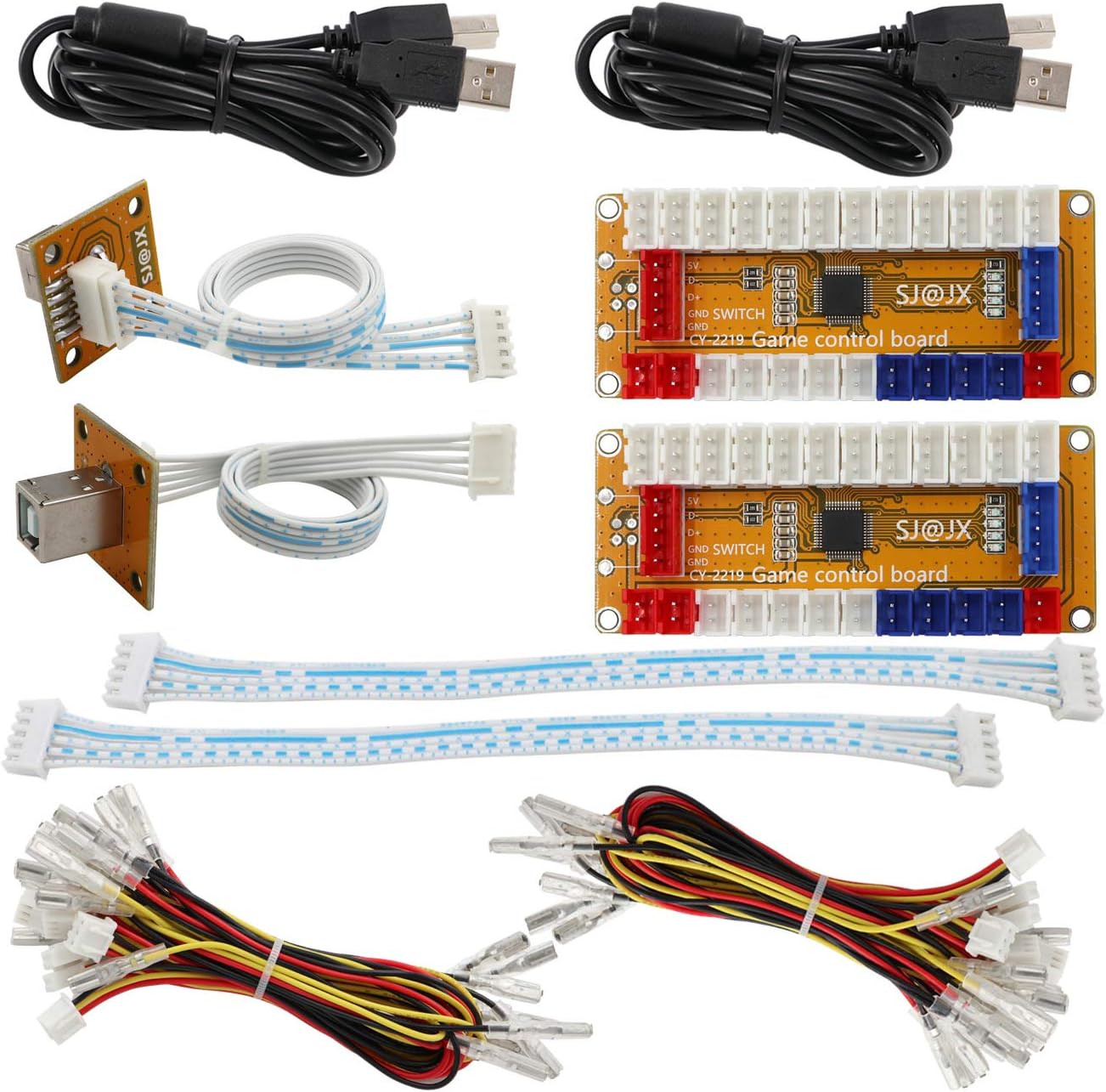 Arcade Game USB Encoder Zero Delay 2 Player Gamepad Button Joystick Controller for Nintendo Switch PC PS3 Raspberry Pi MAME