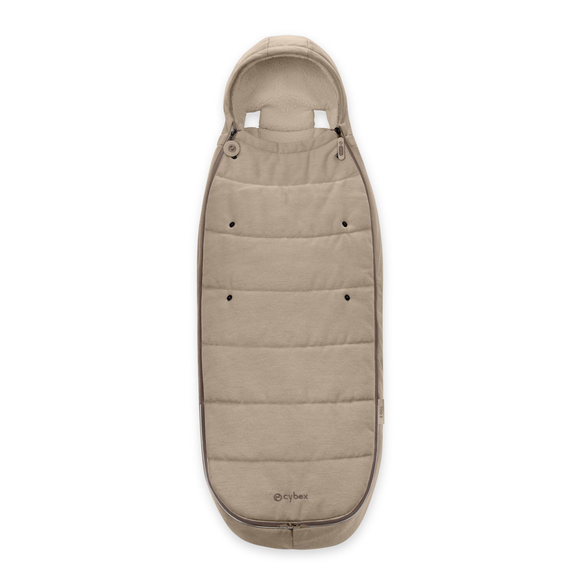 CYBEX Gold Coprigambe, Per Passeggini, Per Bambini dai 6 Mesi ai 3 Anni, Tog 5, Caldo e Idrorepellente, Beige