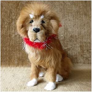 シミュレートされた動物モデル本物そっくりの犬快適な手作りチベタンマスティフ置物おもちゃシミュレーション家の装飾のためのチベタンマスティフモデル結婚式の子供の誕生日プレゼント