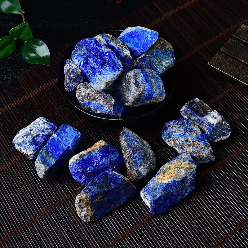 Naturalny Lapis Lazuli i Surowe Kryształy Mieszanka 1000g | Kamienie do dyfuzora aromaterapeutycznego, szorstki wystrój kryształowy, dekoracyjny wypełniacz do wazonu,