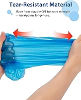 Vista 3 de Cubrezapatos desechables antideslizantes, fundas impermeables para botas con rollo compacto para fácil almacenamiento, paquete de 100 fundas