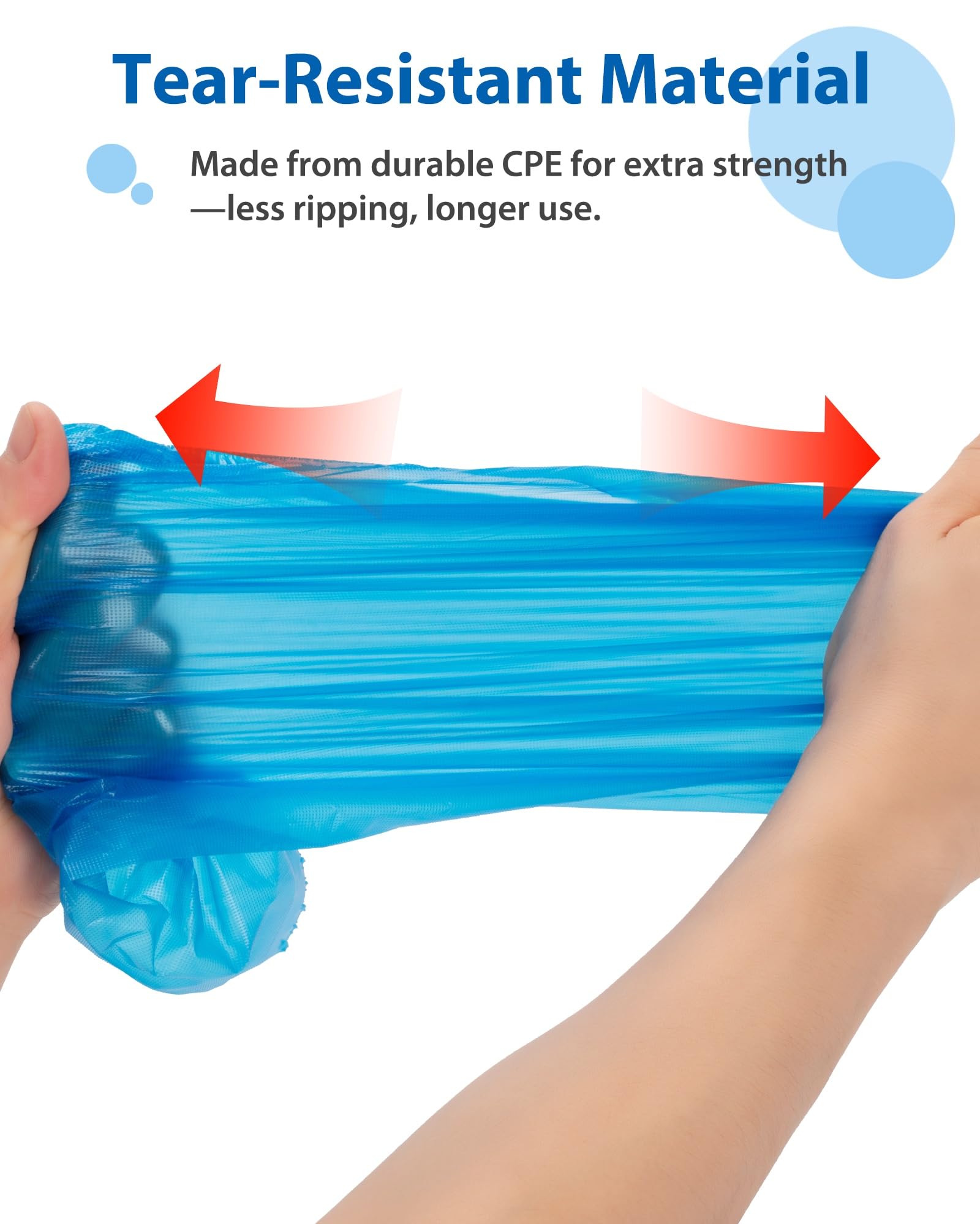 Roll-CPE Couvre-chaussures jetables pour l'intérieur, résistant à l'eau et à la poussière, couvre-chaussures pour travaux ménagers, visites et décoration