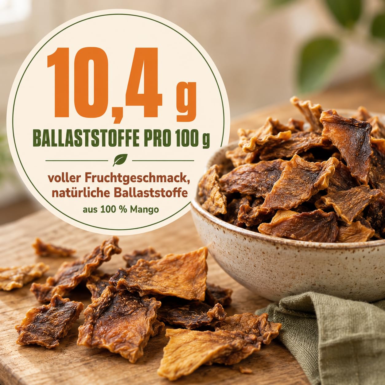 GiDeli Getrocknete Mango Ungesüßt Ungeschwefelt 2x5kg - Naturbelassene Trockenfrucht ohne Zuckerzusatz - Sonnengereifte Mangostreifen - Natürliche Ballaststoffquelle - Ideal für Müsli & Backen