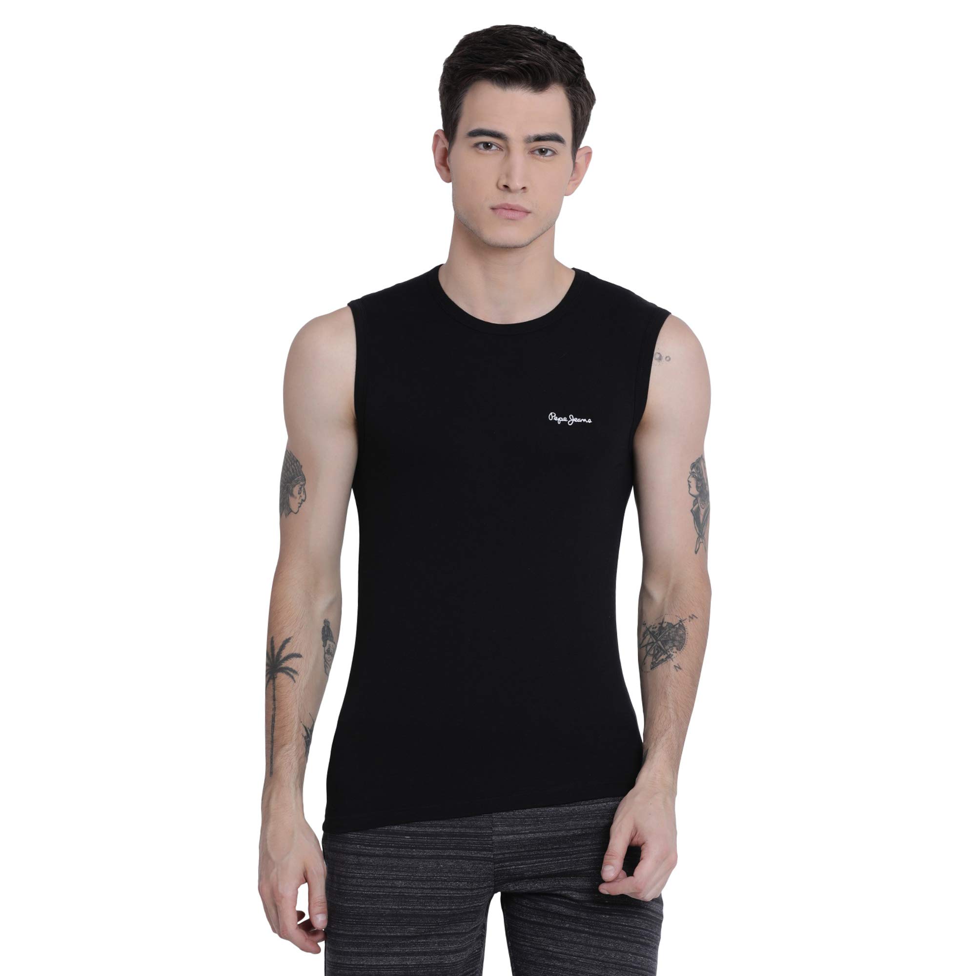 pepe jeans Men's Cotton Regular Fit Vest-picture-45