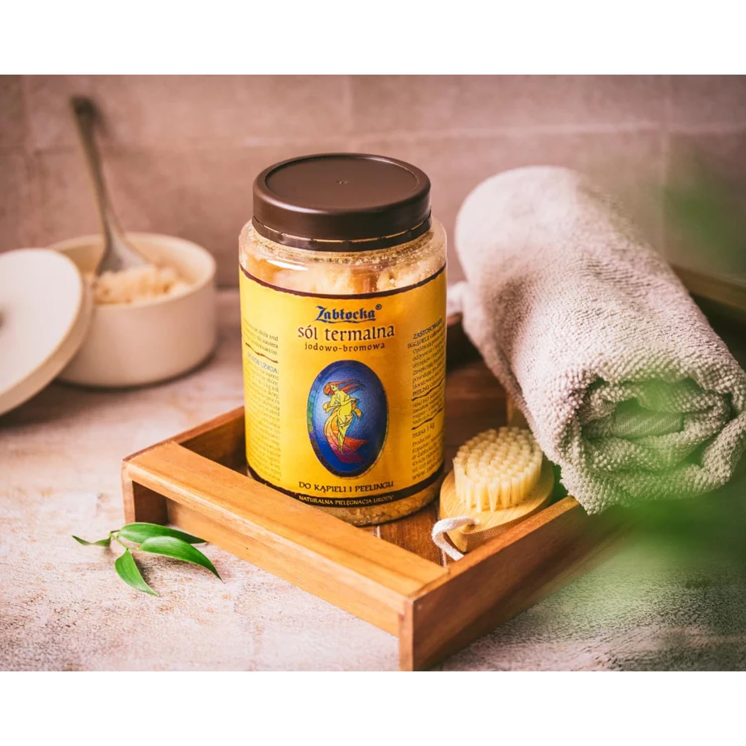 Sales térmicas de yodo y bromo, 3 x 1 kg, minerales naturales, sales de baño para el cuidado de la piel, exfoliación, magnesio, bromo, calcio, sal yodada para baños completos y parciales (3