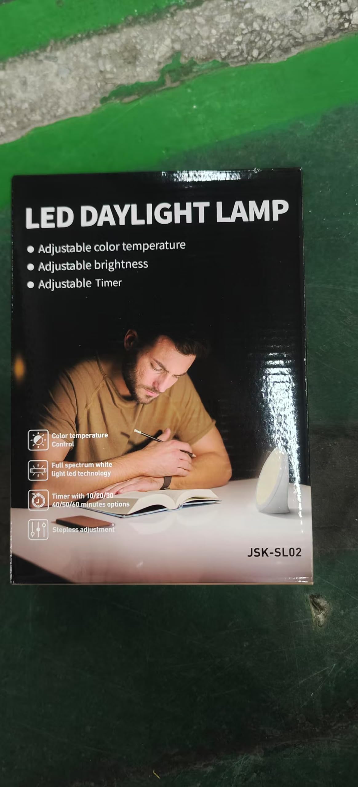 Regulable Lámpara Luminoterapia 10000 Lux, Aumentar Energía, Lámpara Luz Diurna Momento, 3 Temperaturas 5 Brillo, Lámpara Espectro Completo sin UV Adecuada Oficina Hogar