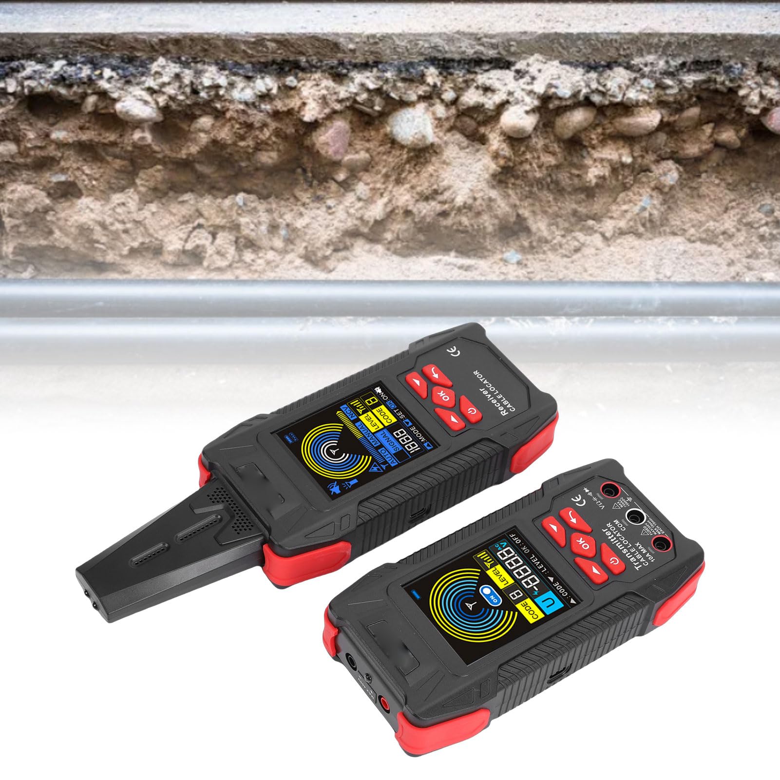 Localizador de cables subterráneos Multímetro 2 en 1 Digital 6000 recuentos Detector de seguimiento de cables de pared Buscador de disyuntores