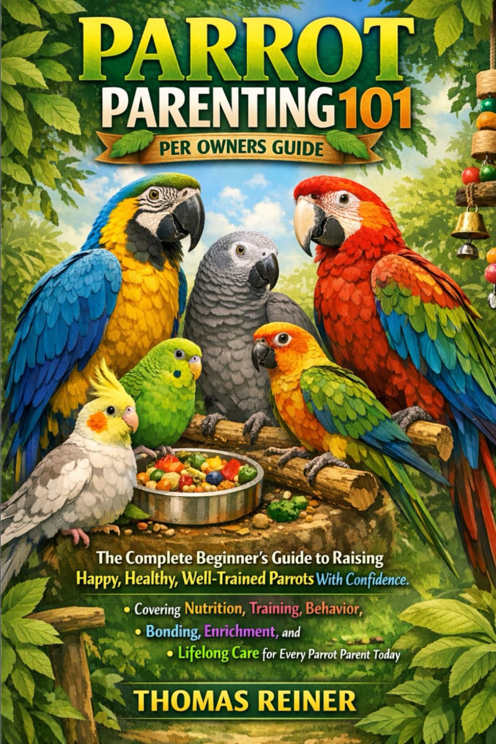 PARROT PARENTING 101: The Complete Beginner’s Guide to Raising Happy, Healthy, Well-Trained Parrots With Confidence, Covering Nutrition, Training, ... Lifelong Care for Every Parrot Parent Today.