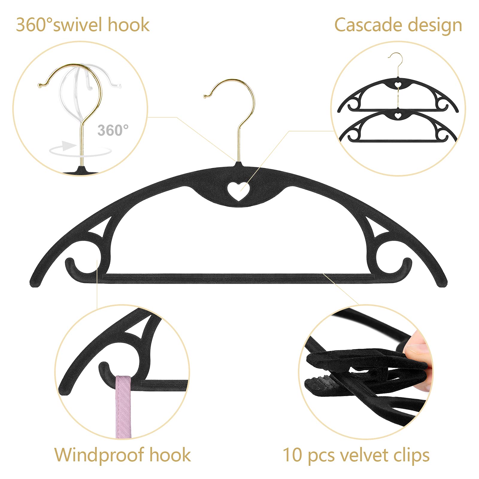 Coat Hangers Clothes Hangers Home & Kitchen Pants Dresses Velvet