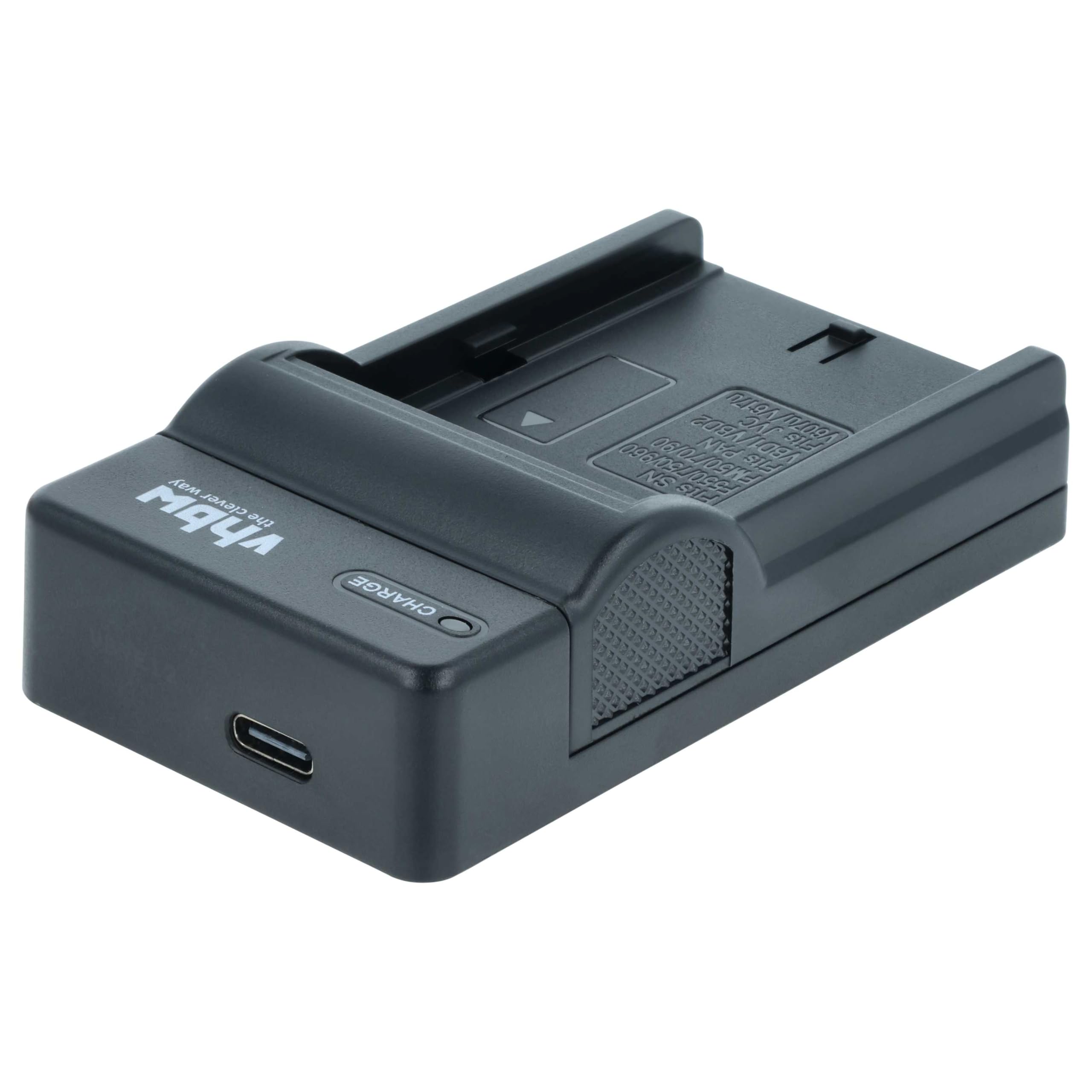 Vhbw Caricabatterie Universale Per Sony DCR-PC100/101E Con Spia LED, Alimentatore E Cavo Auto Inclusi, 8,4V