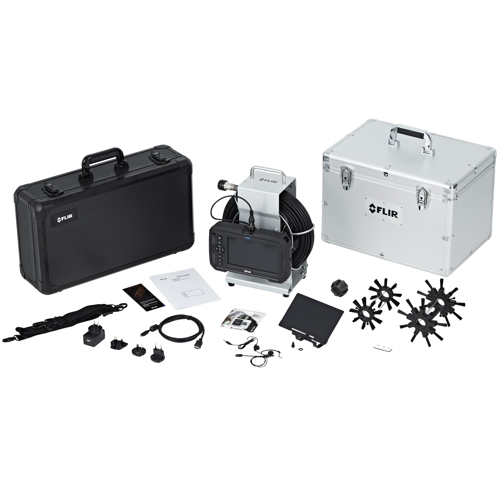 FLIR VS80 Plumbing Videoscope Kit with 28.8mm x 30m Plumbing Spool with Sonde transmitter