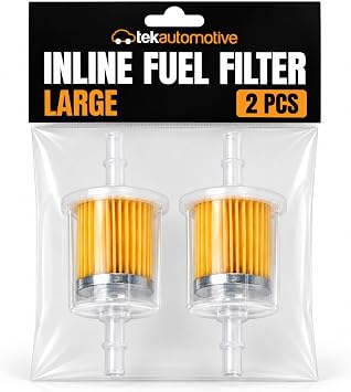 Tek Automotive Large Inline Fuel Filter Universal Twin Pack
