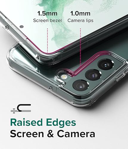 Miniatura 4 de Ringke Fusion - Funda compatible con Samsung Galaxy S22 Plus 5G (2022), parte trasera rígida transparente antiamarilleamiento con funda protectora a