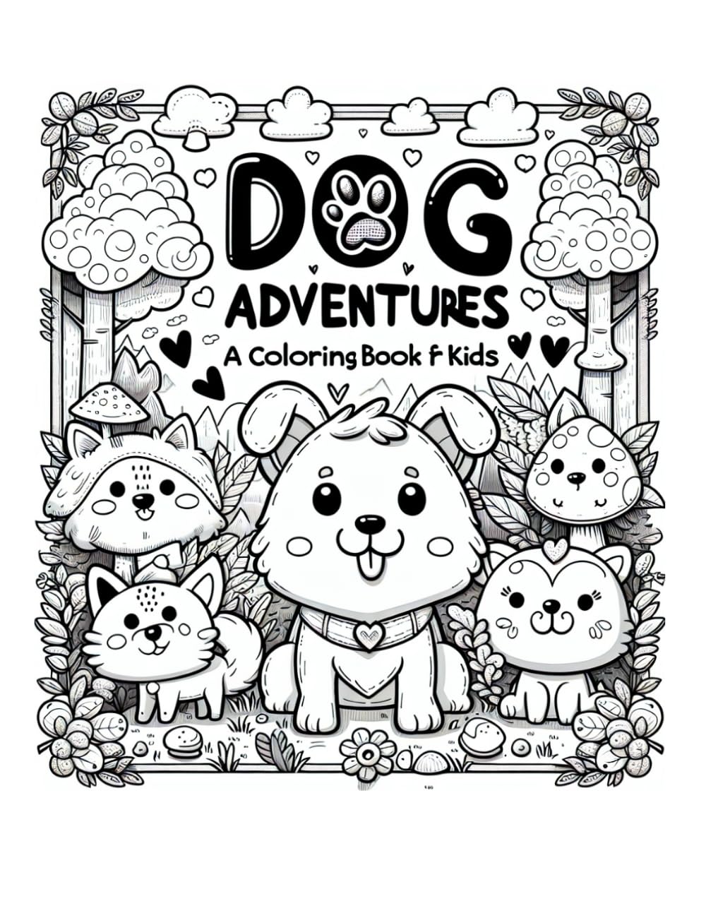 Dog Adventures: A Fun Sketchbook for Kids: Simple, Fun Drawing Pages for Young Minds