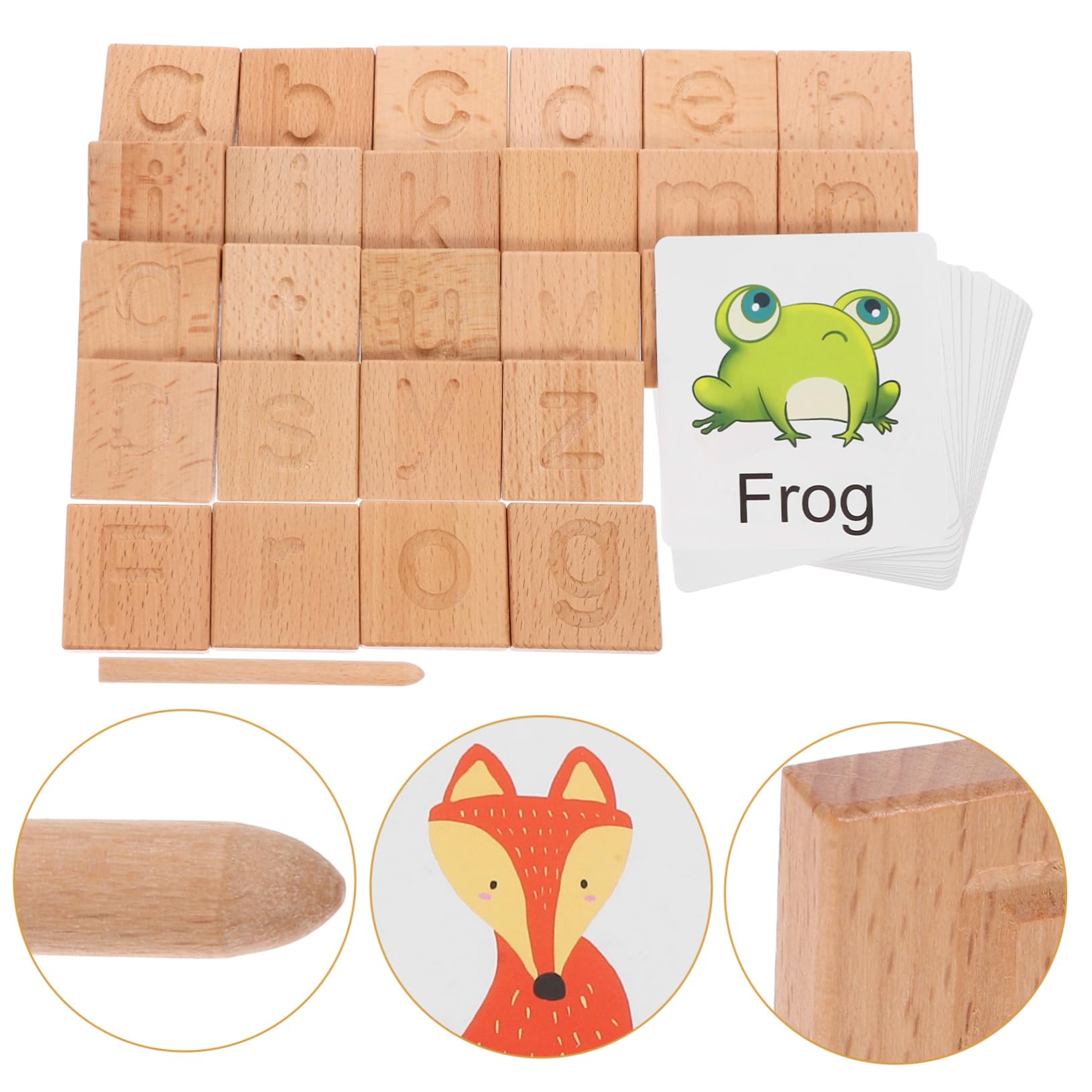 Tablero De del Alfabeto De Madera Juguete Educativo para De Letras Aprendizaje Preescolar