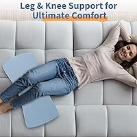 Vista 8 de Almohada de apoyo lumbar para cama: almohada de espuma viscoelástica para aliviar el dolor de espalda baja para dormir, almohada ergonómica