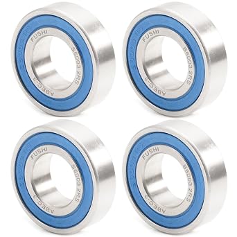 S6003RS Bearing 17x35x10mm 440C Stainless Steel S6003-2RS Stainless Steel Ball Bearings ABEC-3 Rubber Sealed Pick of 4PC