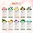 Peel-Off Jelly Mask Premium Modeling Rubber Mask Spa Set - 10 Treatments (24k Gold, Lavender, Kiwi, Peppermint, Egyptian Rose, Matcha, Chamomile, Tea tree, Jazmine)
