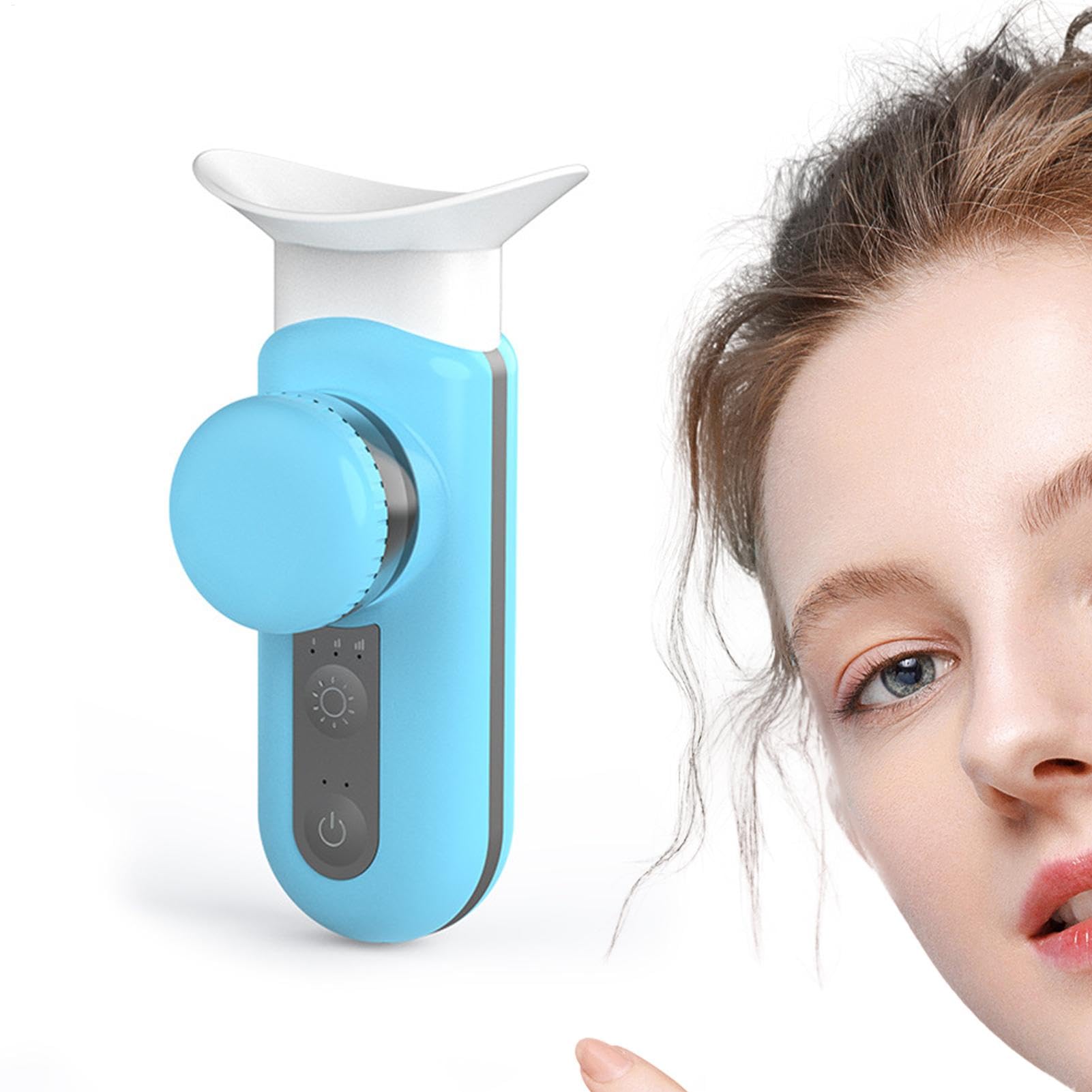 Nano vaporisateur chauffant pour les yeux | Vapeur oculaire pour les yeux secs | Hydratant et sucette pour les yeux portables | Vaporisateur portable nébuliseur avec modes de compression chaude et