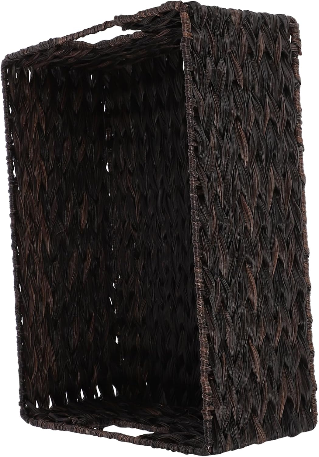 MAGICLULU Rattan Organizer Basket Woven Storage Bin for Home Desktop Container Handcrafted Rattan Basket