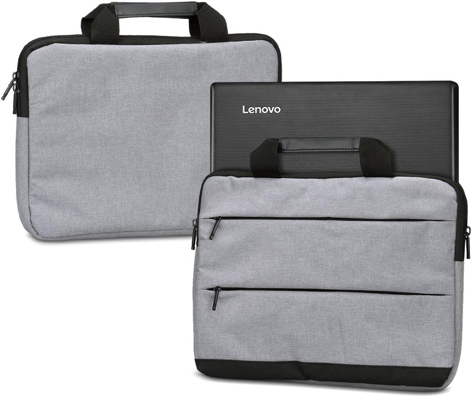 NAUC Laptop Sleeve Case for Lenovo Thinkpad Yoga 370 13.3 Inch Protective Carrying Case with Handles and Accessory Pockets, Colour: Grey