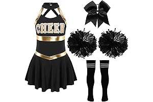 Moily Cheerleading Costumes for Women Basic Cheerleading Team Rooter Uniform Dress