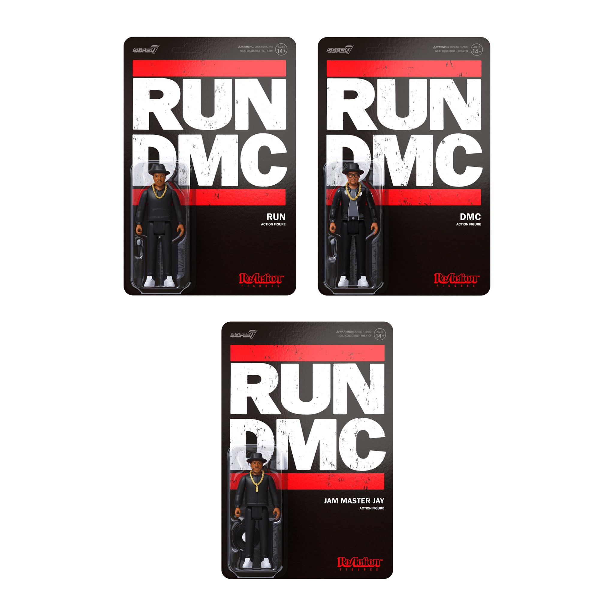 Amazon.com: Super7 Run DMC Reaction Figures - Darryl DMC McDaniels