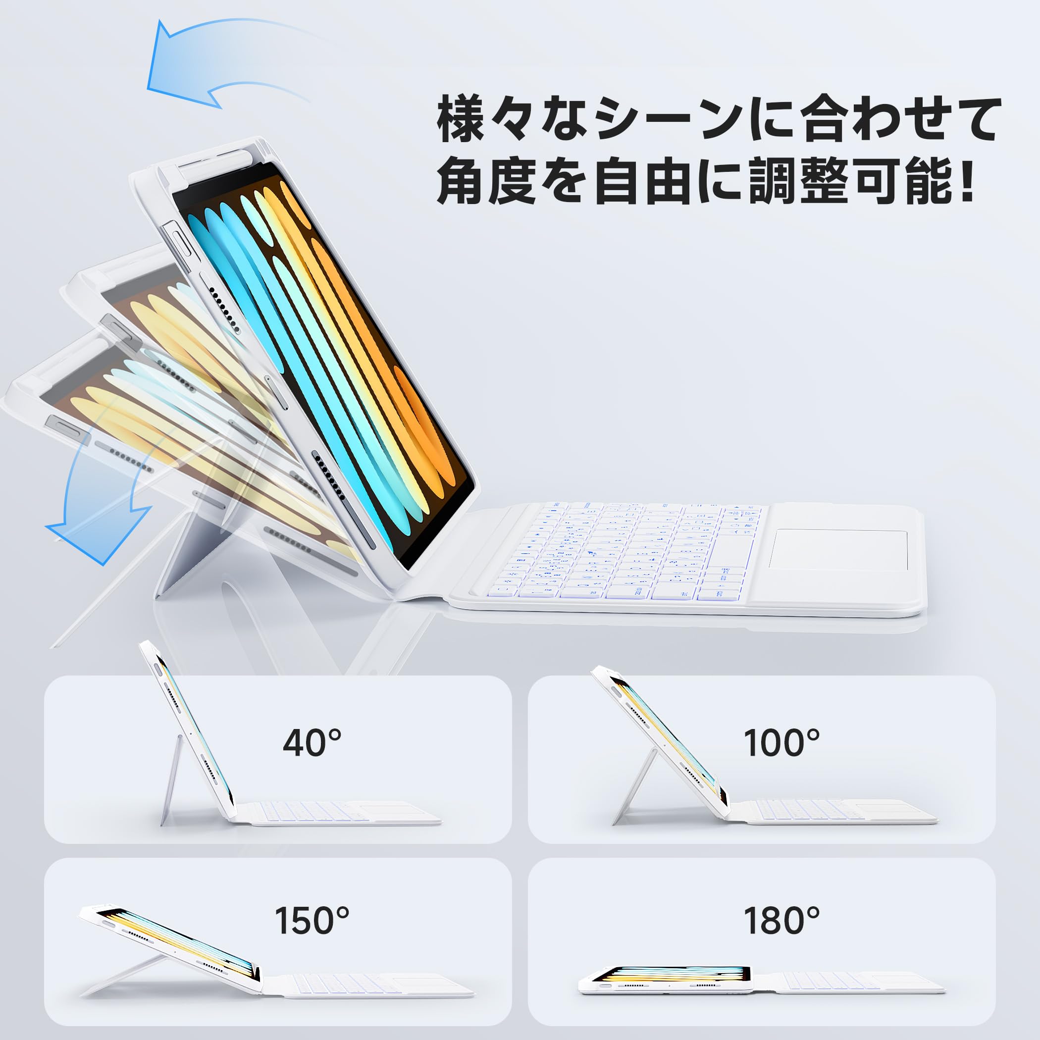 Amazon.co.jp: BJBT iPad キーボード ケース ipad Air 11インチ 第4/5
