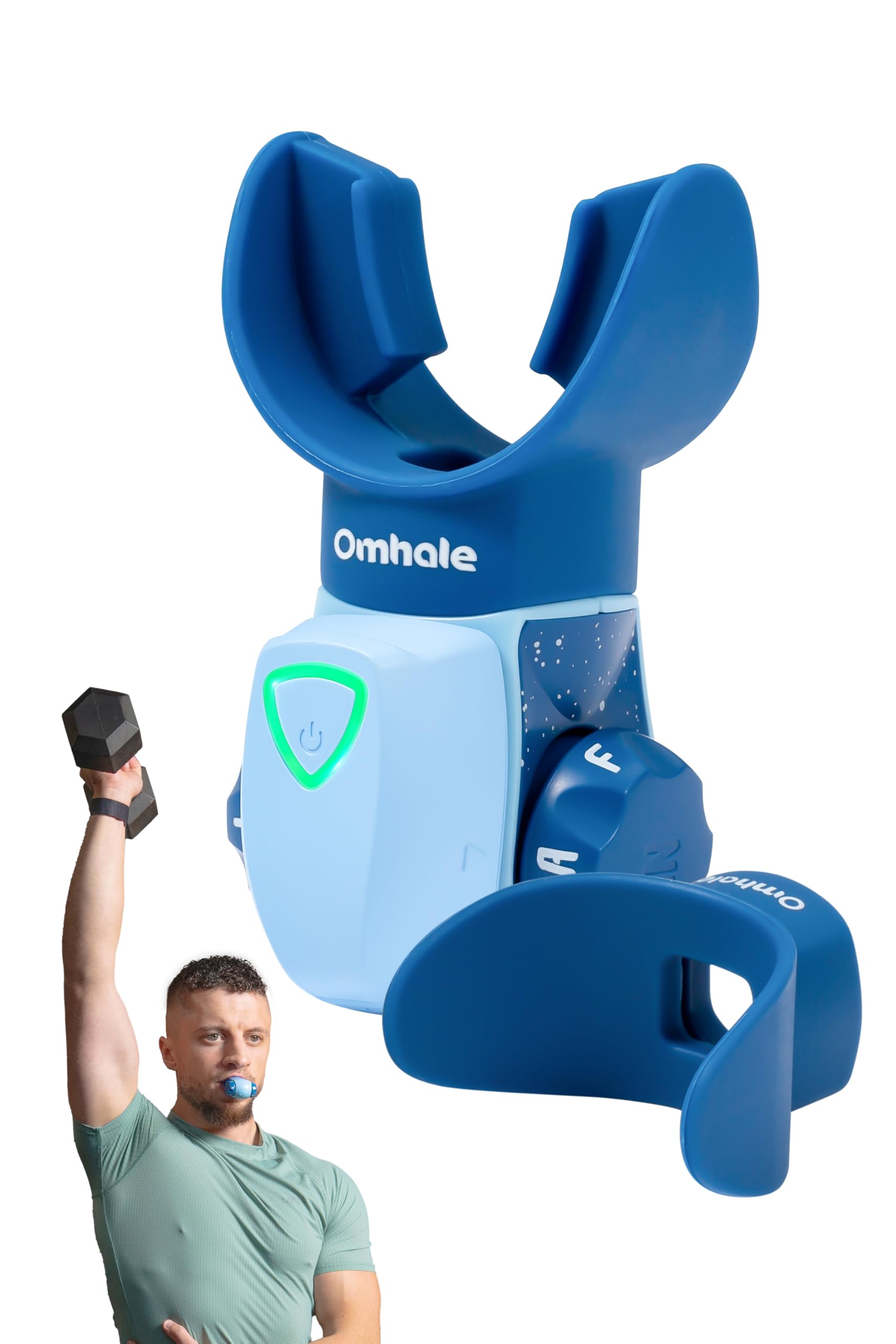 Ejercitador muscular, con dispositivo guiado por voz, 3 modos de entrenamiento, niveles de resistencia ajustables, ligero y portátil