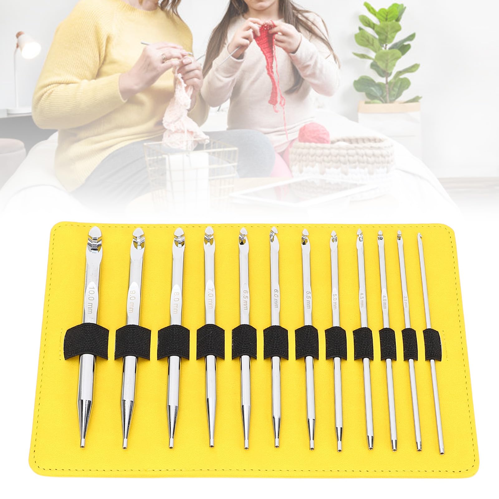 Zestaw wymiennych drutów okrągłych Kuuleyn, 12 szt., od 3 mm do 10 mm, aluminiowy szydełko, wielofunkcyjne akcesoria do szycia, entuzjaści rękodzieła, początkujący, majsterkowicze