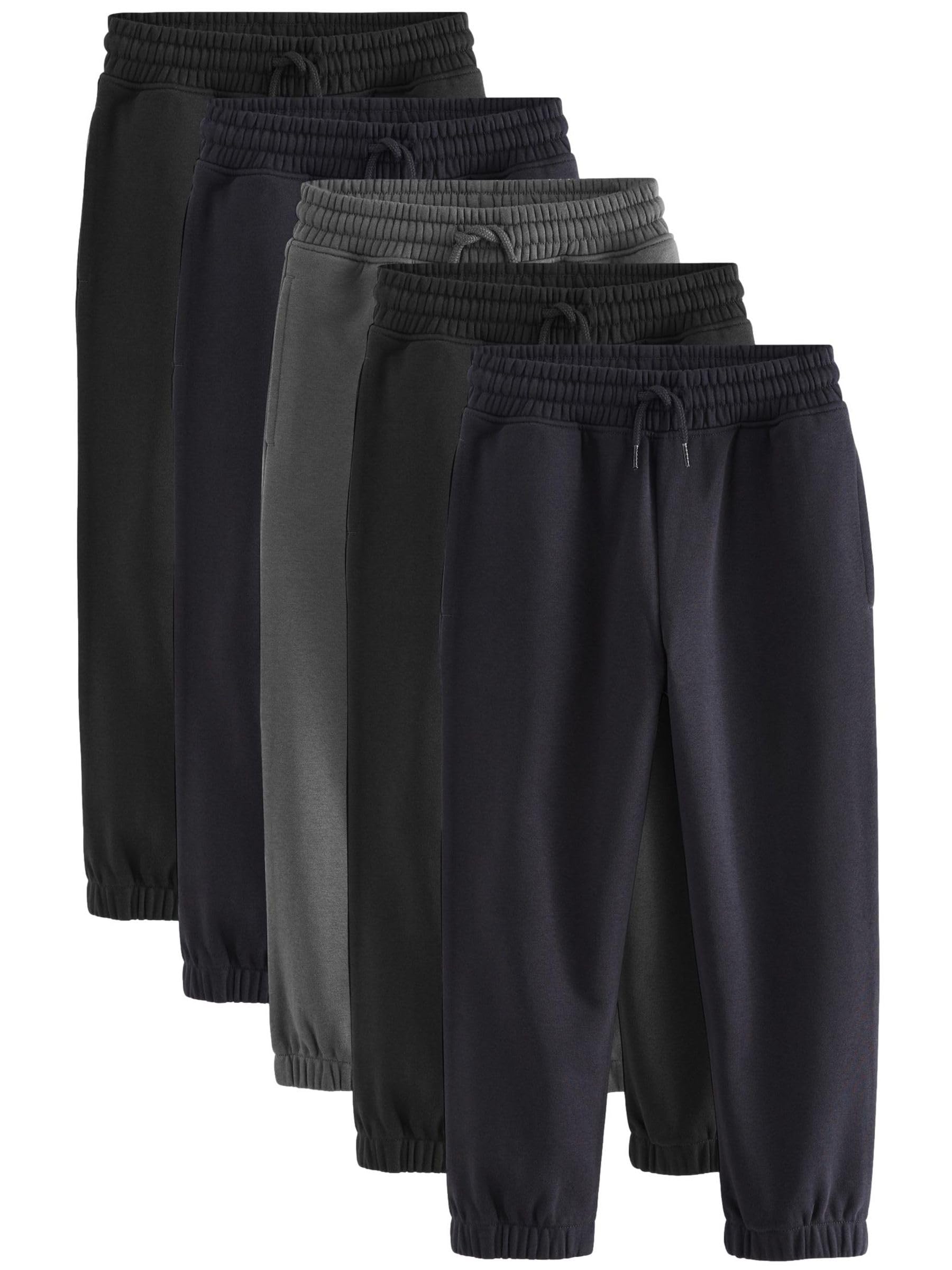 NEXT Garçon Pantalon de Jogging Basique Classique, Lot de 5