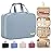 HOTOR Travel Toiletry Bag - Hanging Toiletry Bag for Women & Men, Makeup Bag/Big Comparment, Waterproof for Travel Accessories, Travel Essentials, Medium, Light Blue