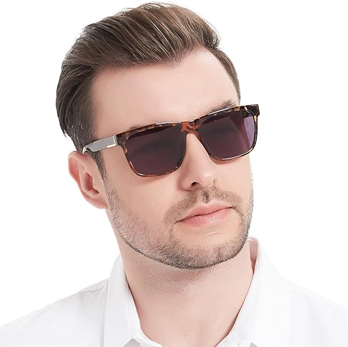 Miniatura 8 de OCCI CHIARI Gafas de sol de lectura grandes para hombre, lectores de sol vintage, lector completo de lentes 1.0 1.25 1.5 1.75 2.0 2.25 2.5 2.75 3.0