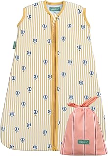 molis&co. Baby-Schlafsack. 0.5 TOG. Ideal für den Sommer. 100% Baumwolle (Oeko-TEX 100). (Balloons, 0-6 Monat)